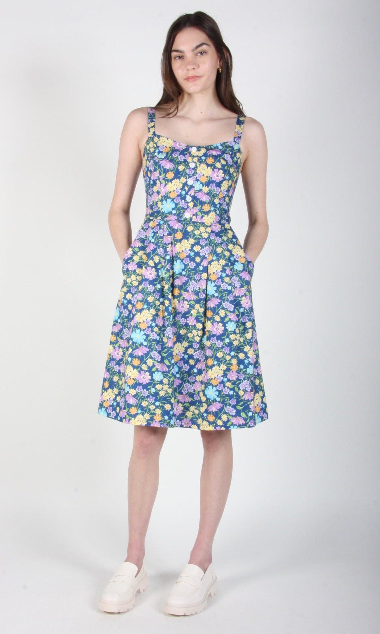 Grosbeak Dress - Blue Meadow