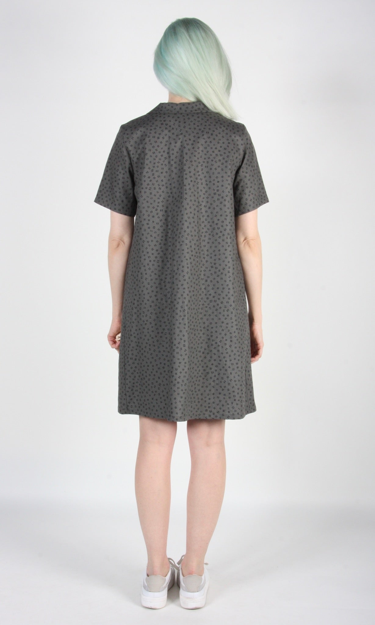 Joree Dress - Grey Hatch