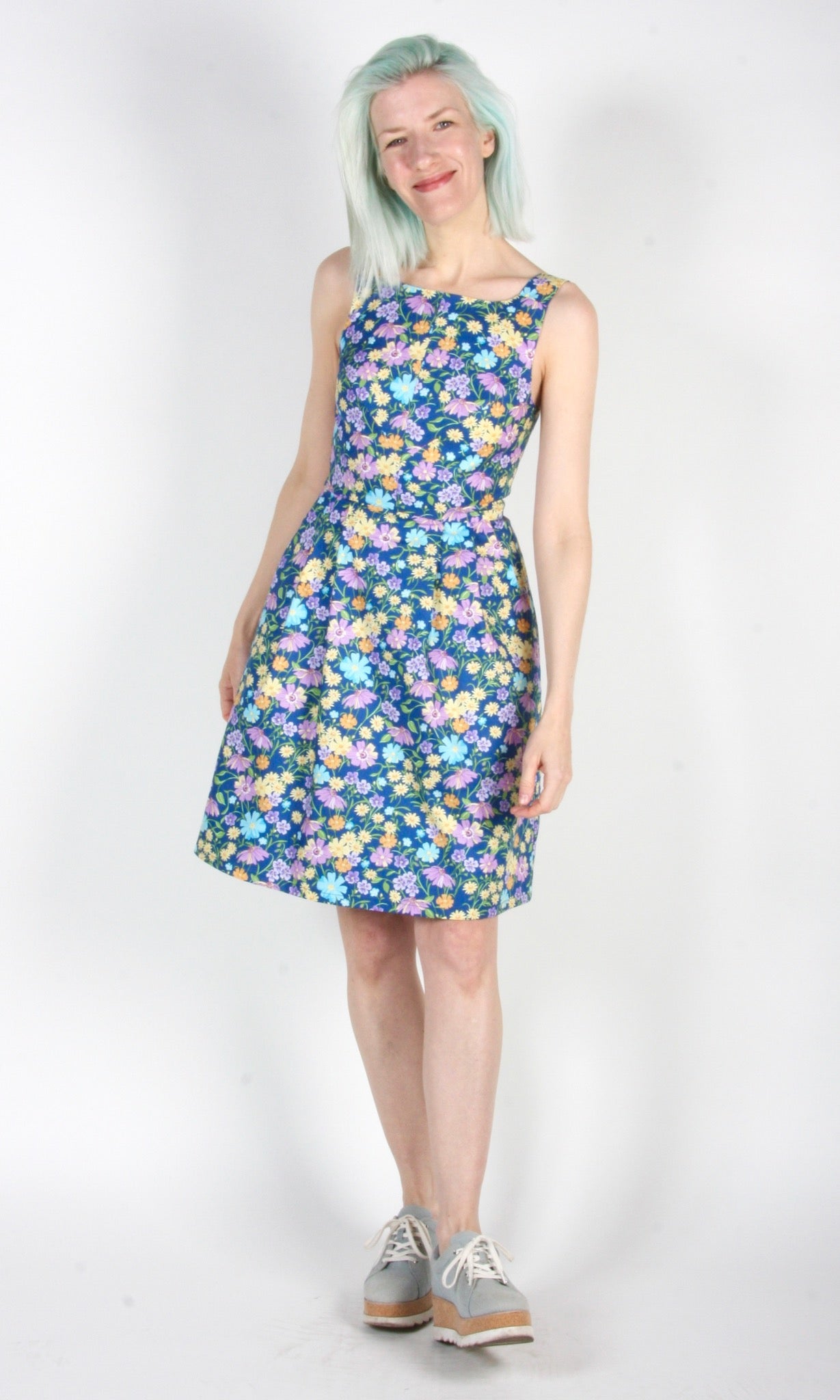 Myrmidon Dress - Blue Meadow