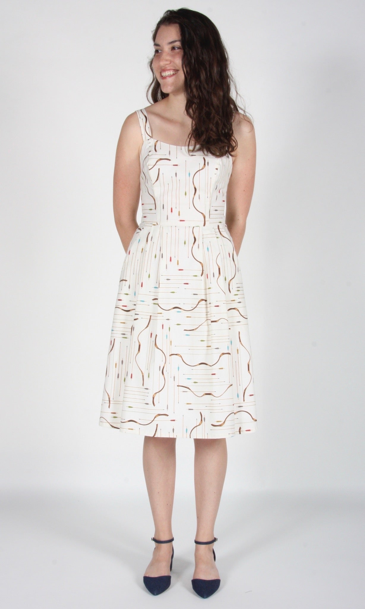 Purpletuft Dress - Ivory Archery