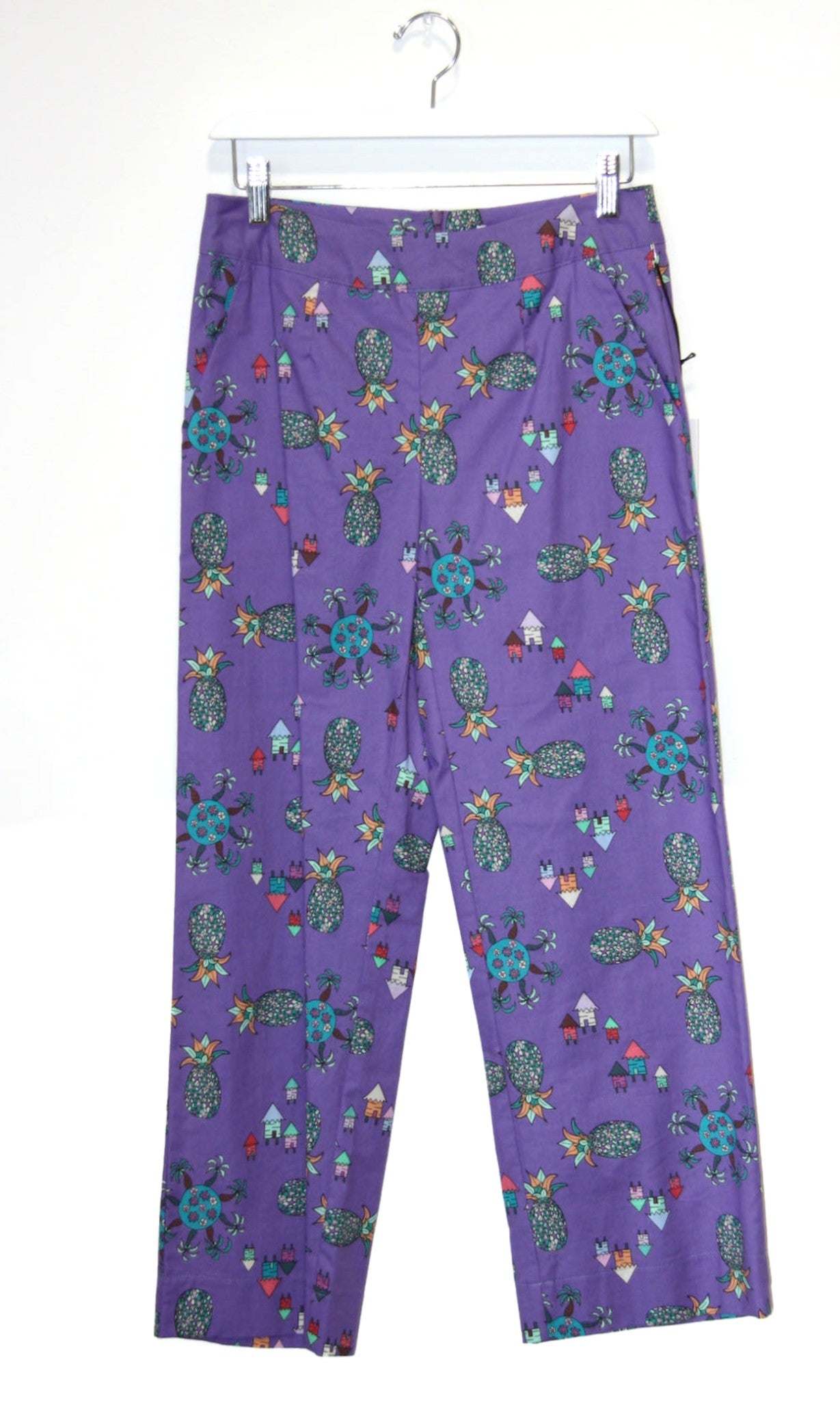 2 - Tiecel Pant - Purple Pineapple Party