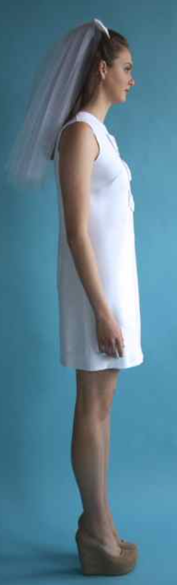 SS135 - 8 - Flutter Dress - White