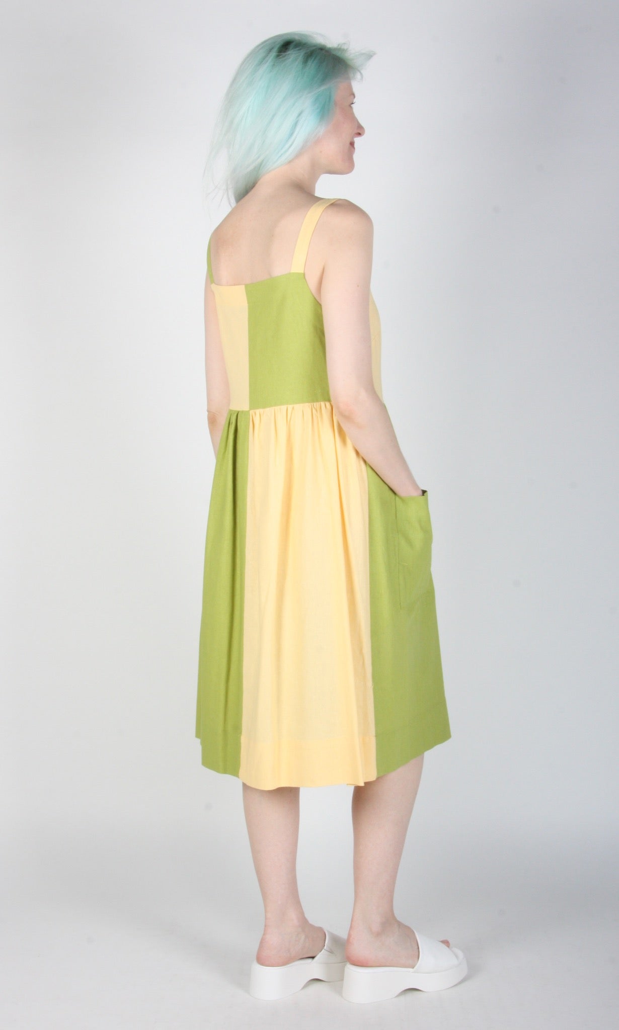 Timber Doodle Dress - Lemon Lime