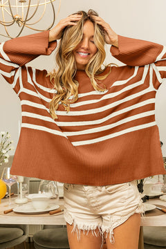 Rust Stripe Sweater