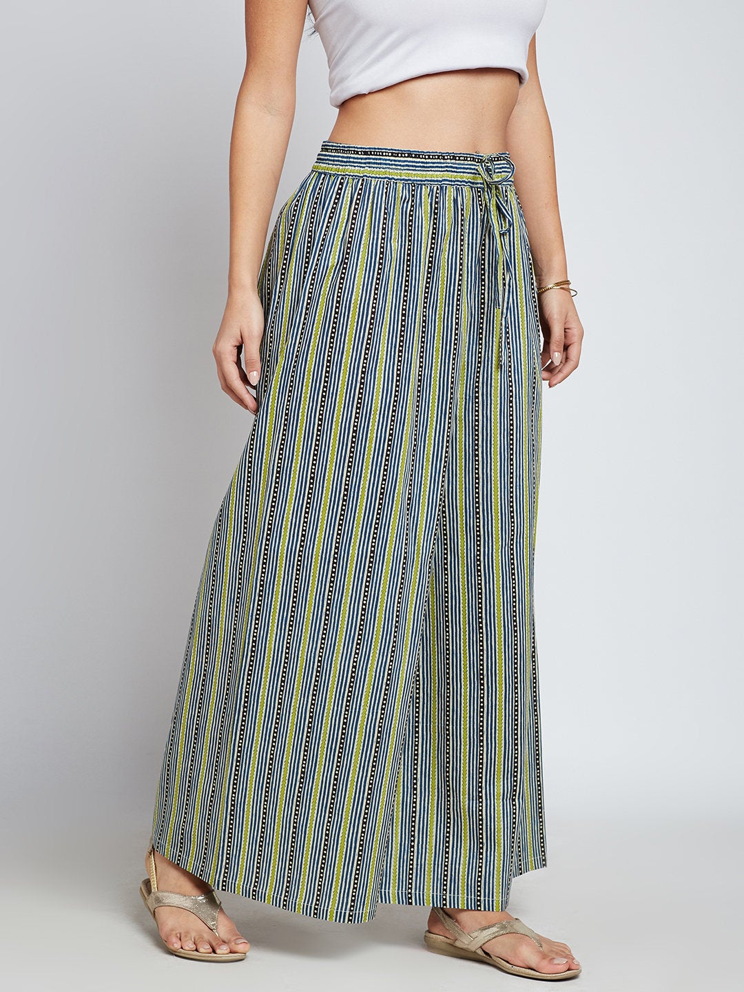 Indian printed palazzo pants/ flared pants