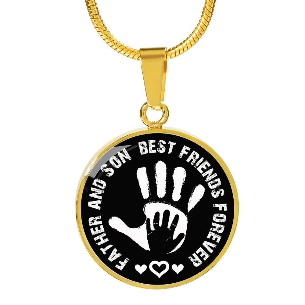 Father And Son Circle Pendant Necklace - Best Friends Forever ...