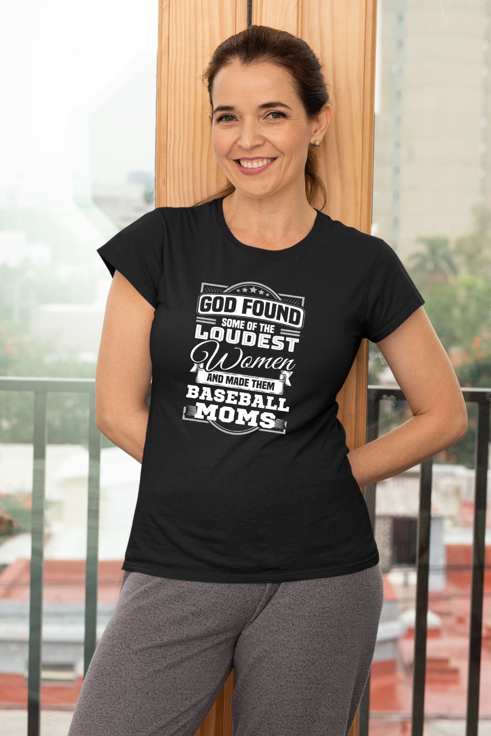 Funny Baseball Mom shirt God Found some of The Loudest Women & Make Them  Basebal