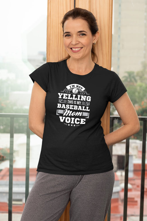 This Is My Baseball Dad Voice Funny Baseball Dad T-Shirt