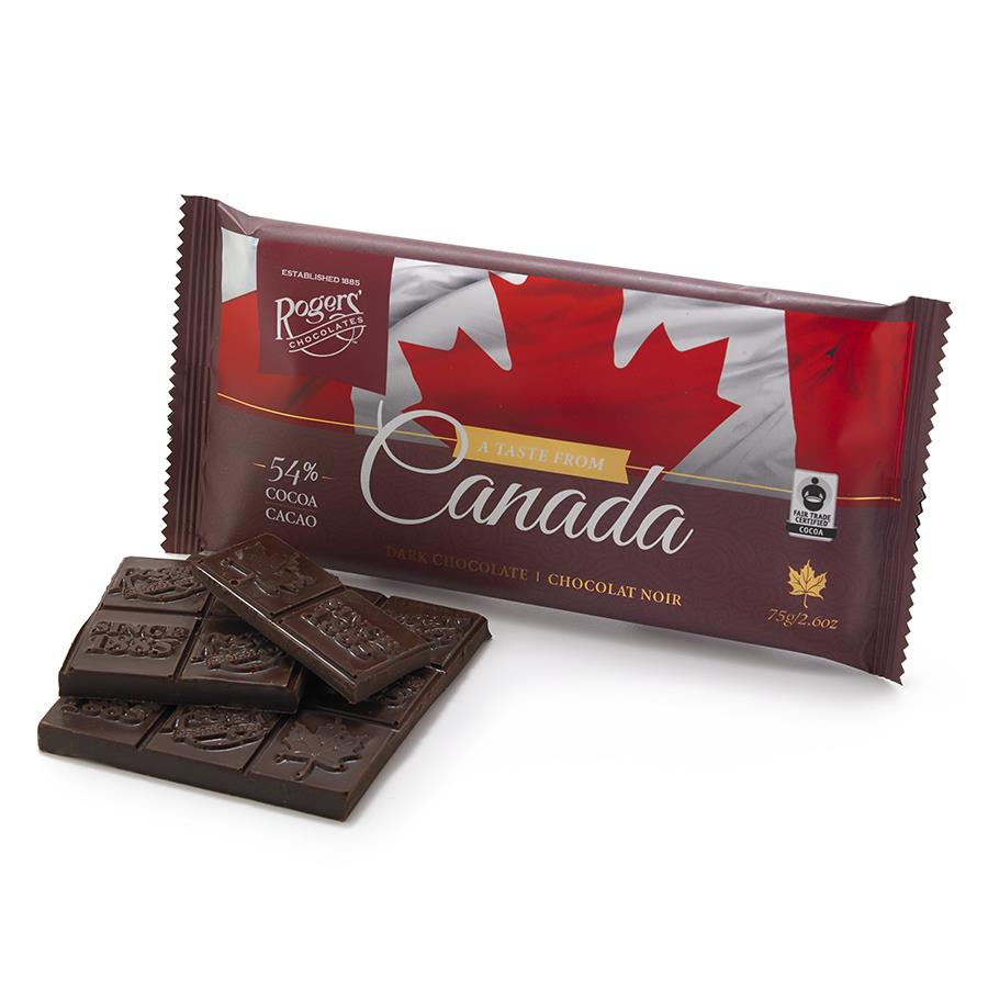A Taste From Canada Dark Chocolate Bar Made In Canada