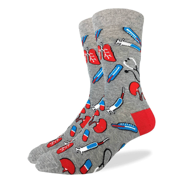 Men's Medical Crew Socks - Made In Canada Gifts