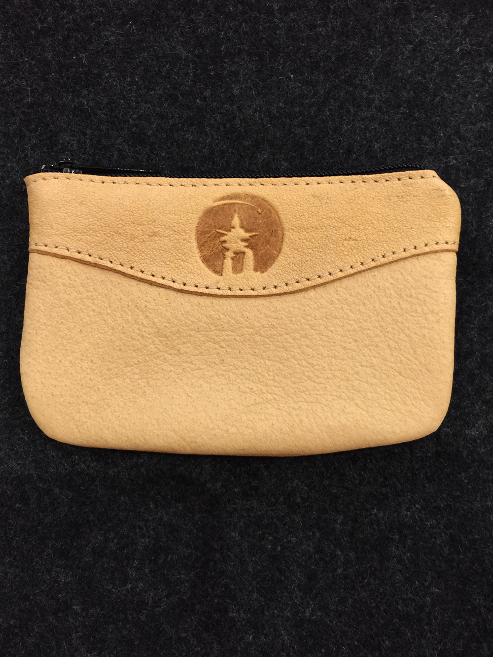 leather change purse