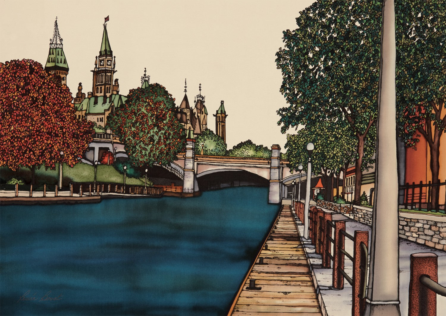 Ottawa Collection - Rideau Canal Print #168 (Magnet ...