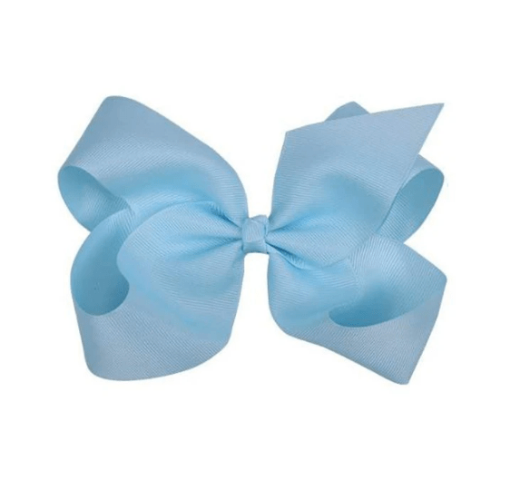 10" Light Blue Hair Bow - Little Miss Marmalade