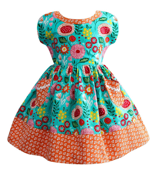 Vintage Inspired & Retro boutique dress for girls / clothing