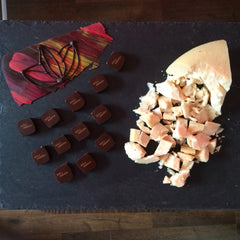 cheese and dark chocolate pairing at Miami's best chocolate shop