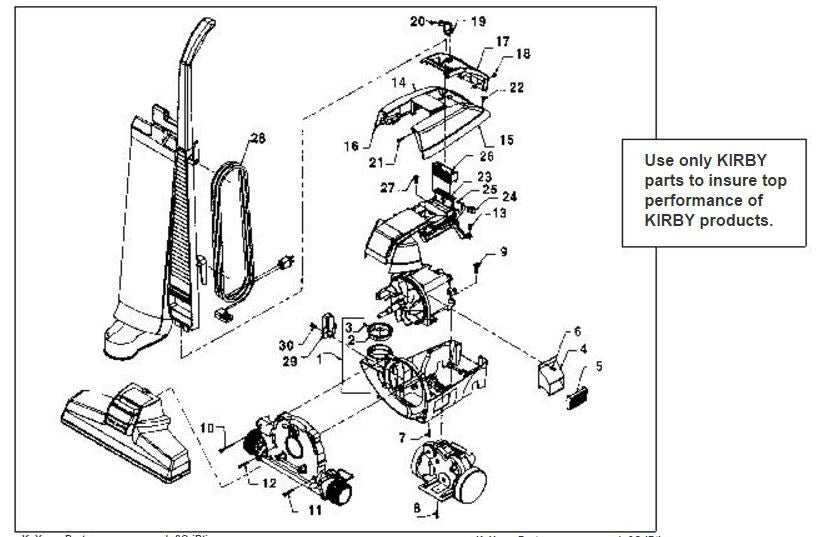 Kirby Vacuum Parts Schematic