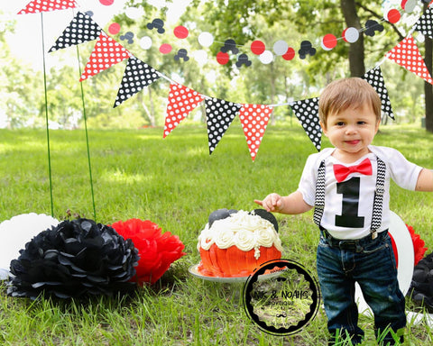 mickey mouse theme first birthday outfit baby boy