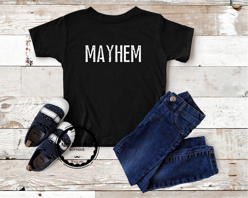 Download Matching Kids Shirt Mayhem Family Outfits Mom Graphic Tee Mother Of Ma Nik And Noah S Boytique