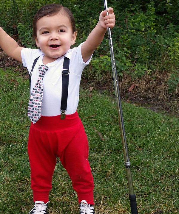 baby boy red pants