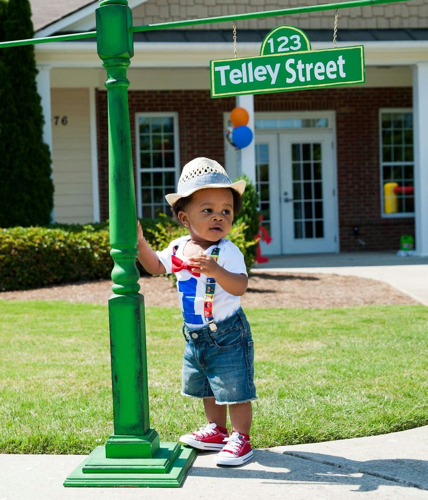 sesame street first birthday outfit boy