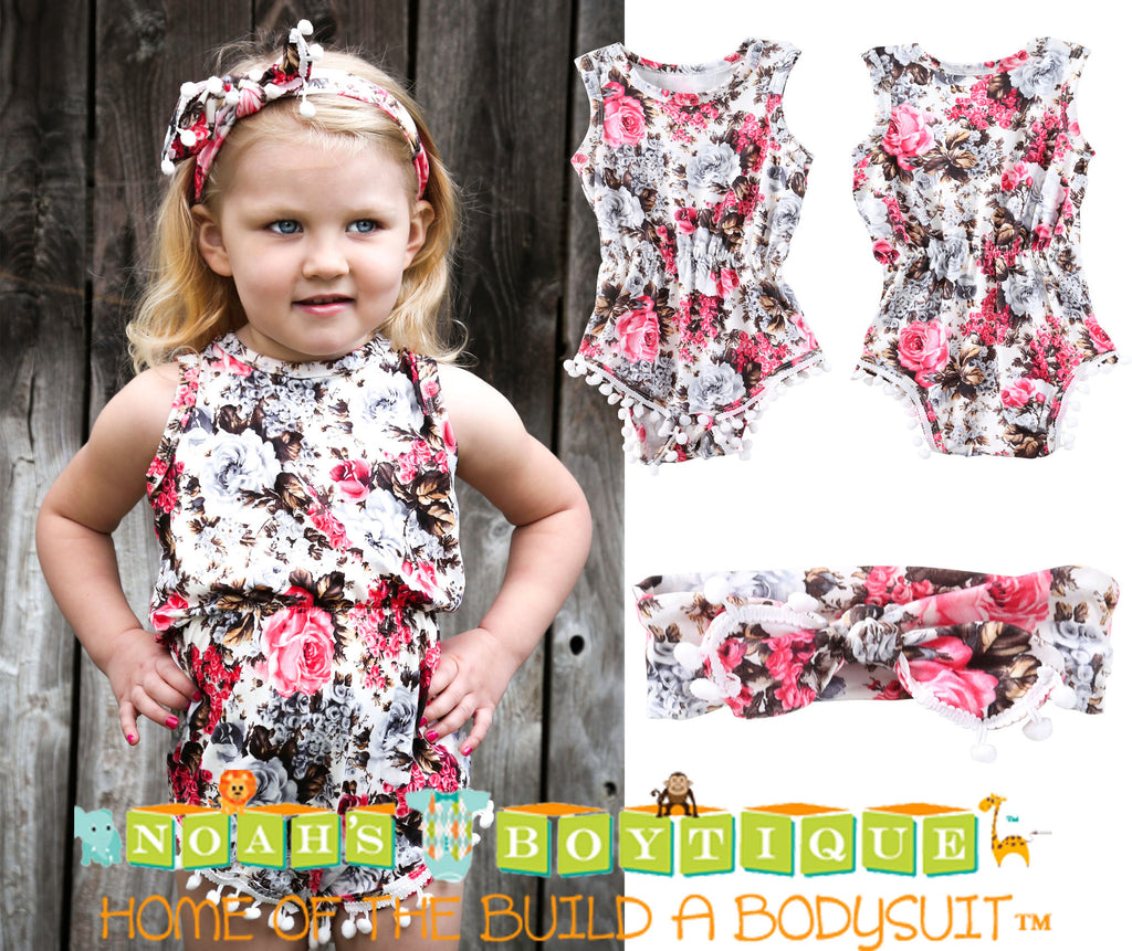 baby girl outfits with matching headbands