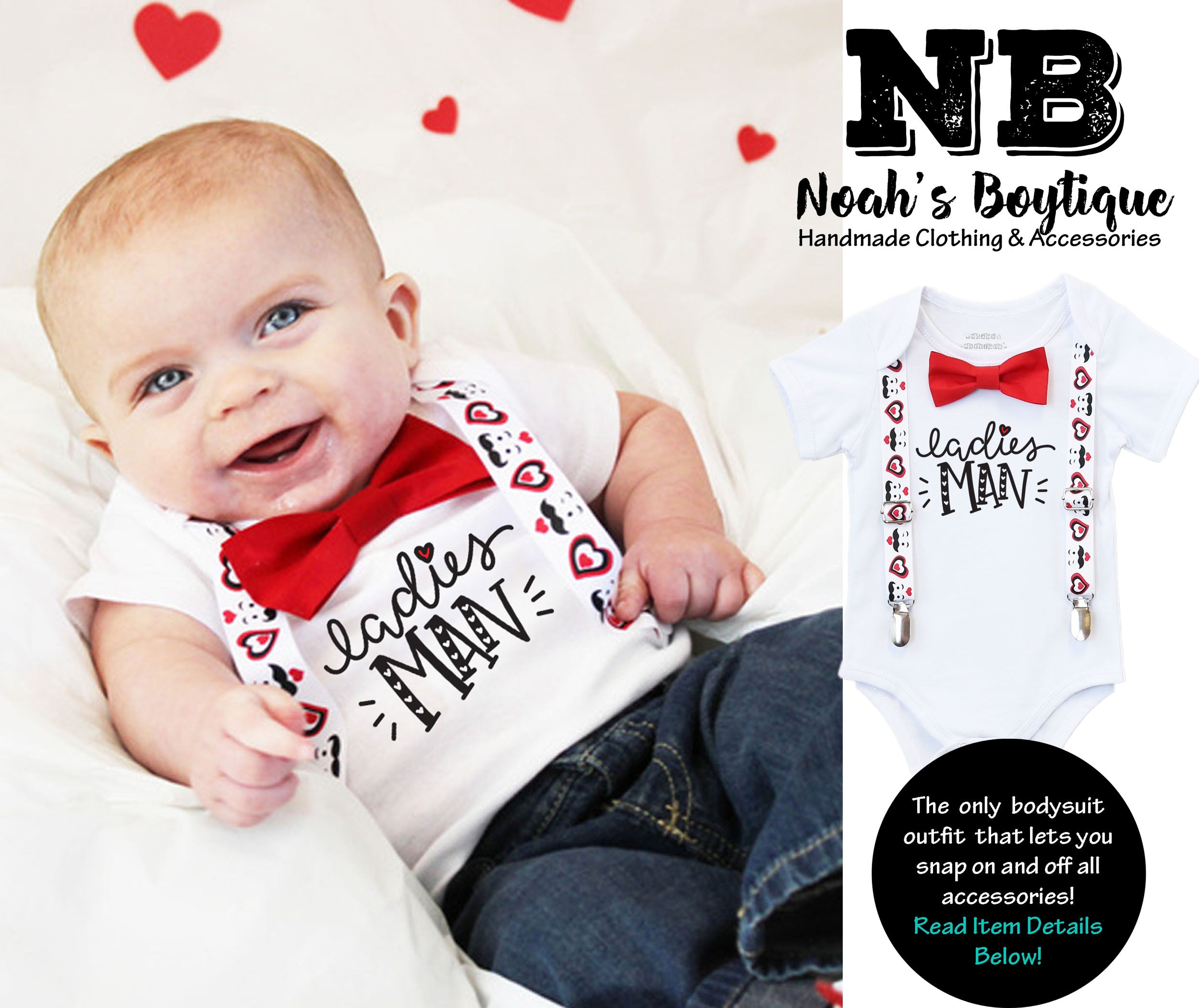 newborn boy valentine outfit