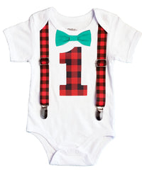 lumberjack first birthday outfit baby boy