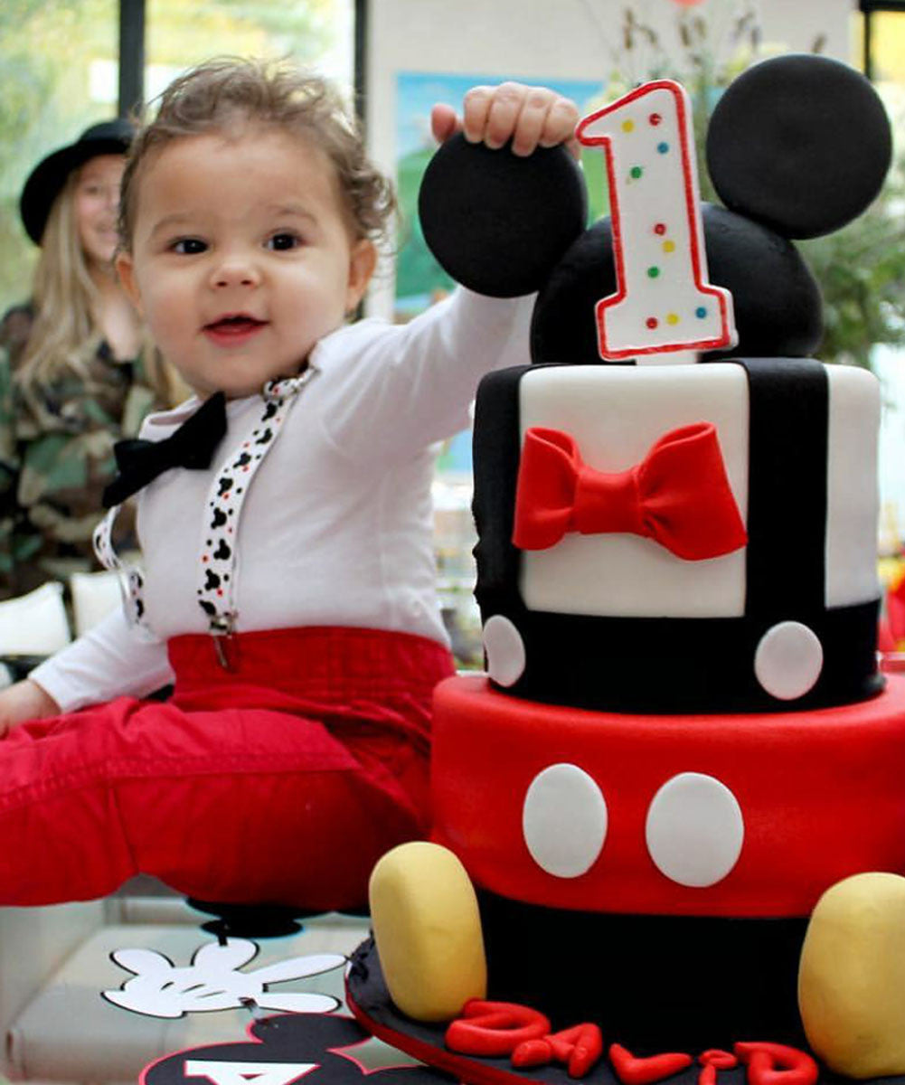 mickey mouse first birthday onesie