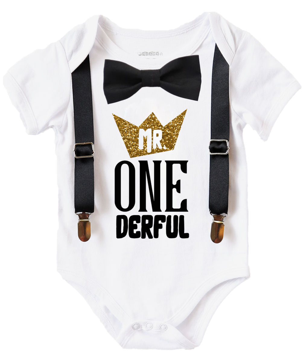 Mr Onederful First Birthday Outfit 