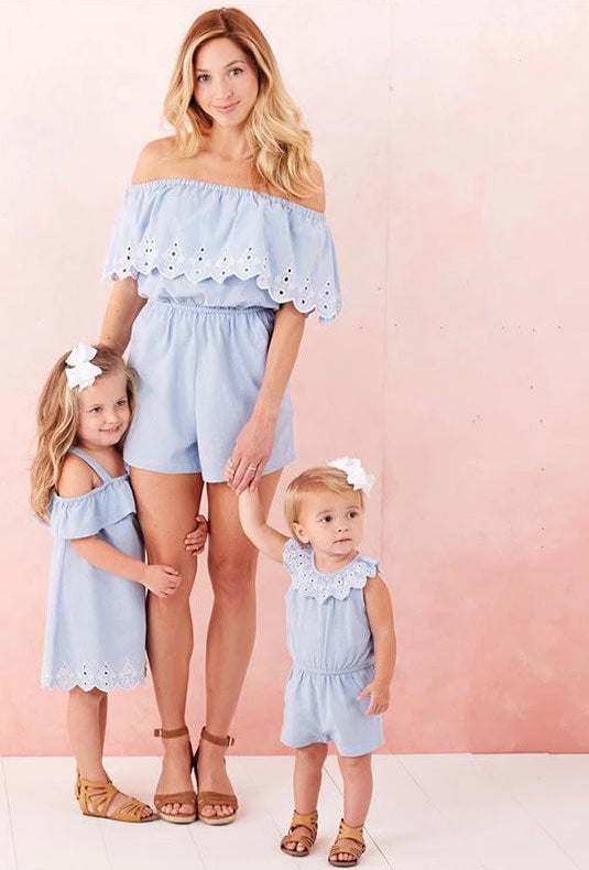 matching mom and daughter jumpsuits