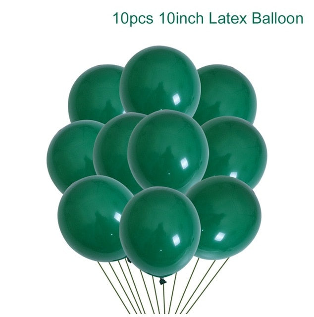 green balloons