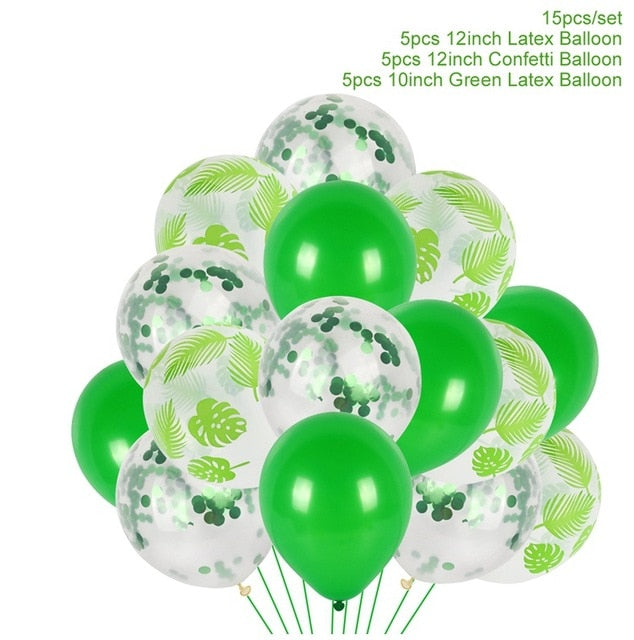 green balloons