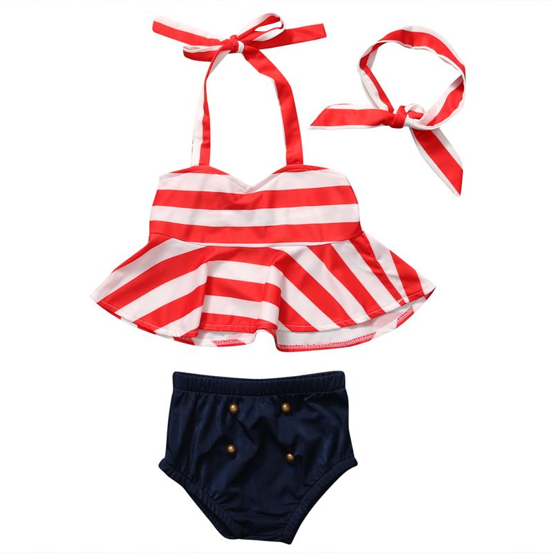 girls retro swimsuit