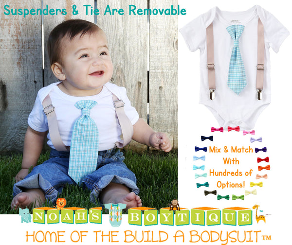 newborn suspender outfit