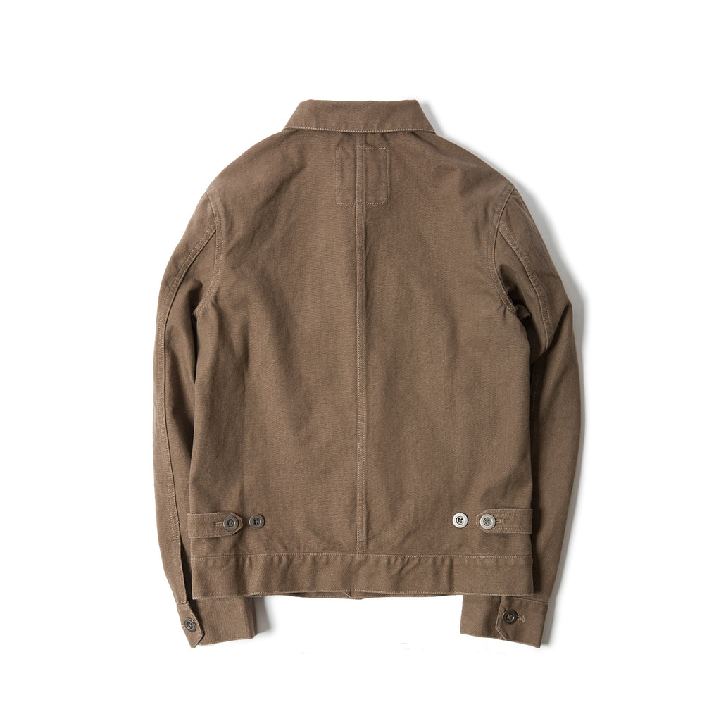 Old Textile Cotton Canvas 1960 Trucker Jacket In Brown – Island Scouts ...