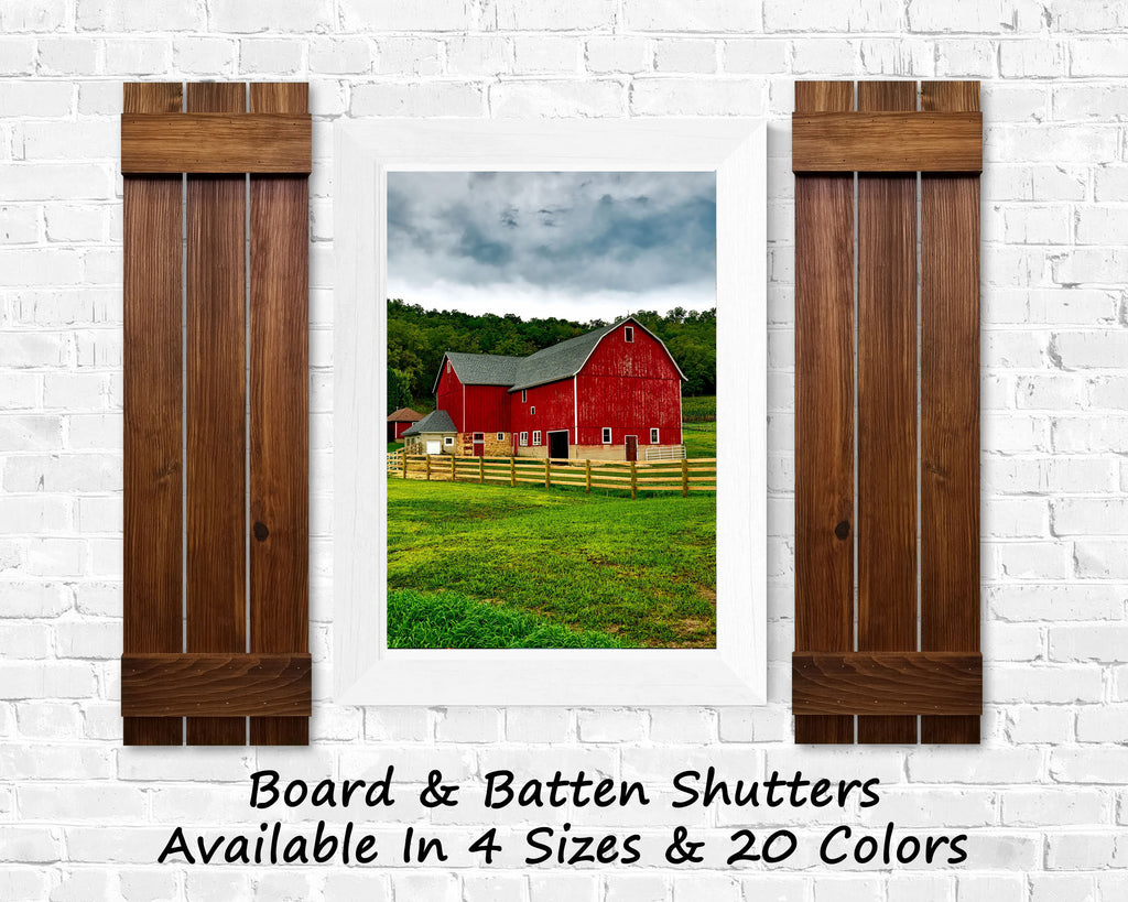 Barn red hand-painted vintage wooden picture frame set – JaBella Designs