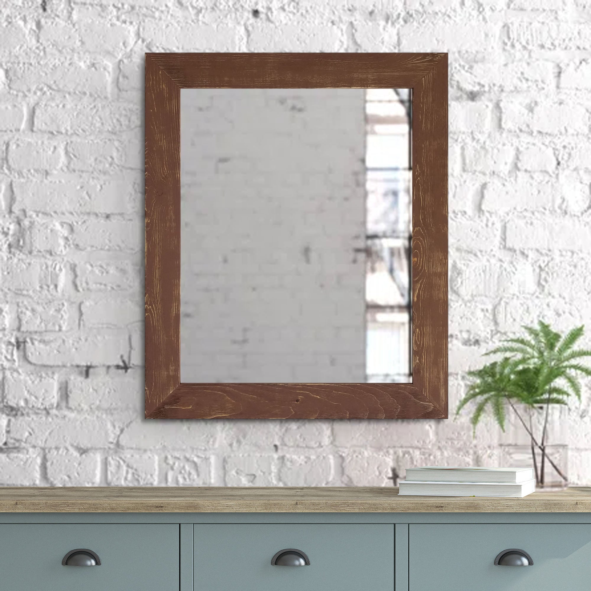 Shiplap Rustic Reclaimed Styled Framed Mirror, Handmade in the USA ...