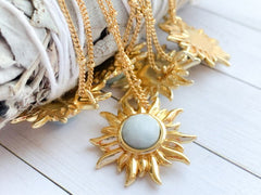 golden sun necklace