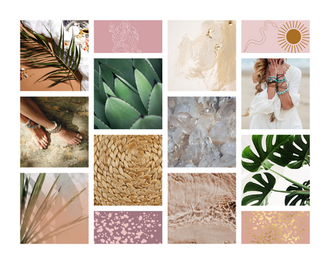 summer collection mood board