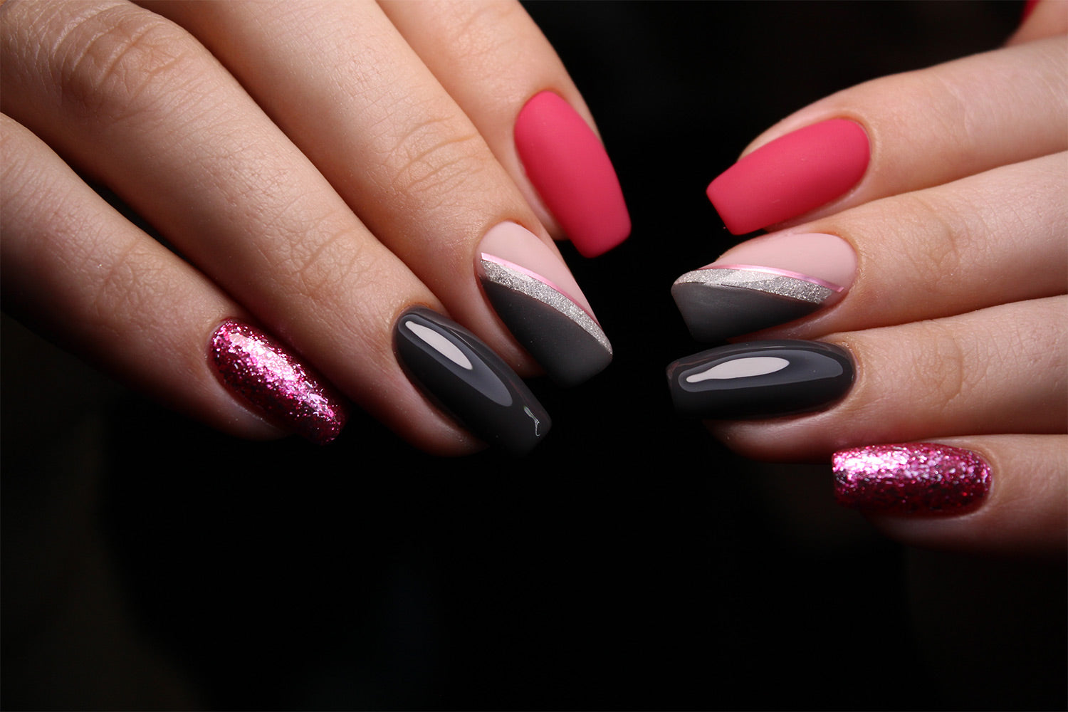 1. Coffin shaped gel nails - wide 4