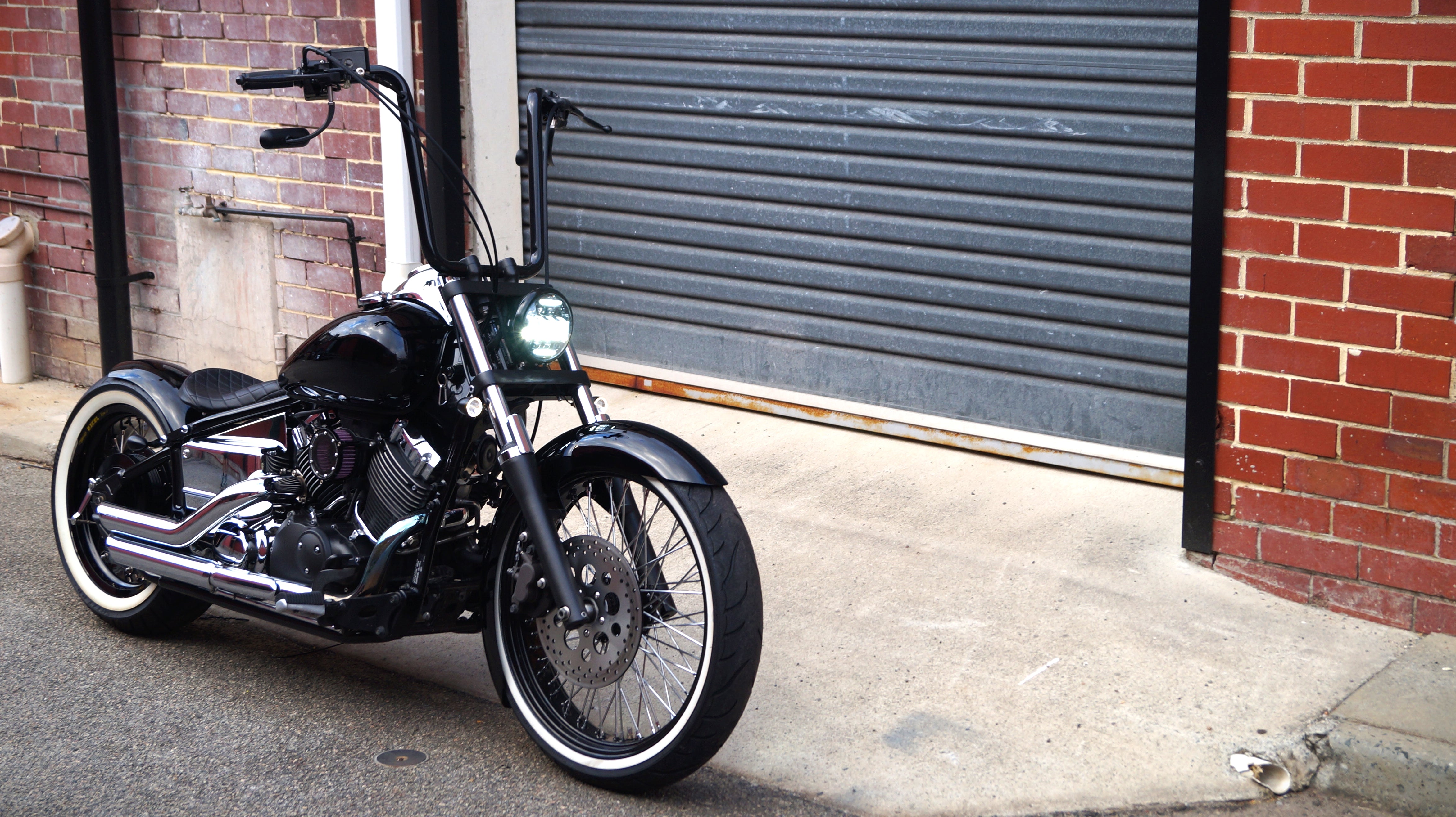 Yamaha XVS650 Bobber High Bars Rogue Motorcycles Perth