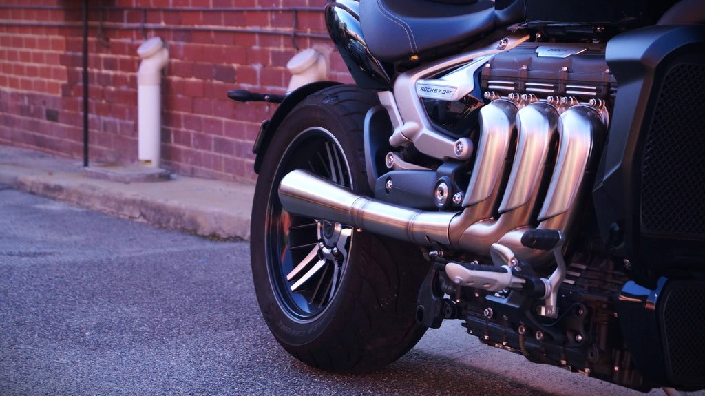 Triumph Rocket 3 custom exhaust Perth Rogue Motorcycles