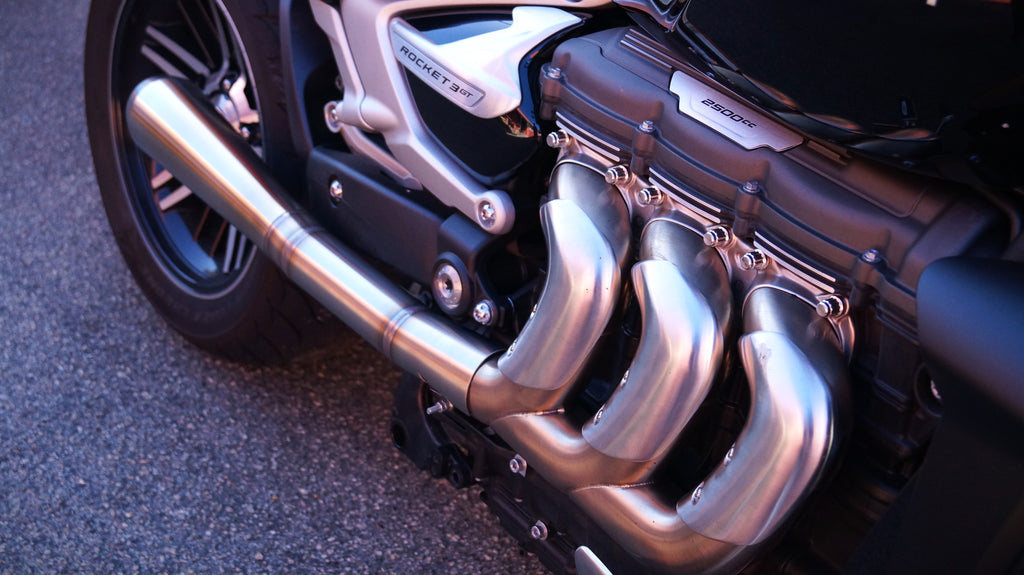 Triumph Rocket 3 custom exhaust Perth Rogue Motorcycles