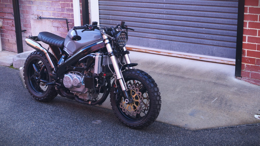 Honda VFR750 cafe racer street fighter custom rogue motorcycles perth