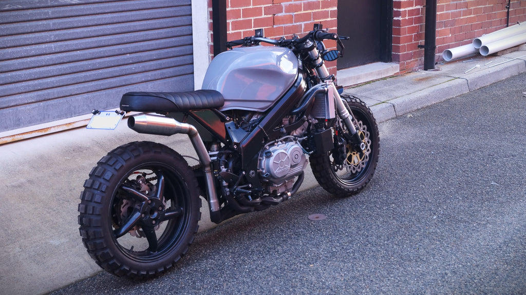 Honda VFR750 cafe racer street fighter custom rogue motorcycles perth