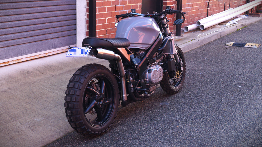 Honda VFR750 cafe racer street fighter custom rogue motorcycles perth