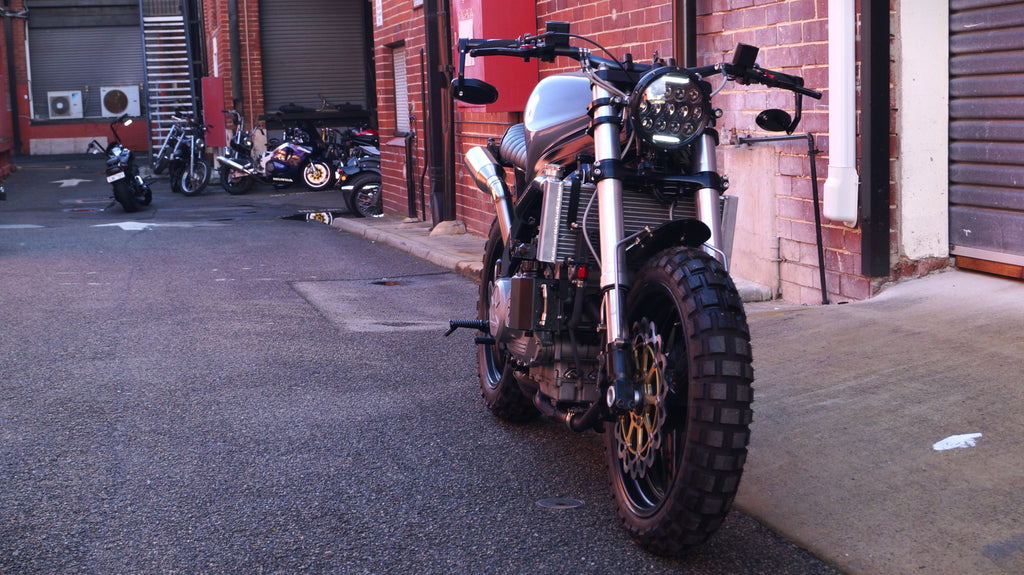 Honda VFR750 cafe racer street fighter custom rogue motorcycles perth