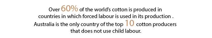 Over 60 percent of the world’s cotton is produced in  countries in which..