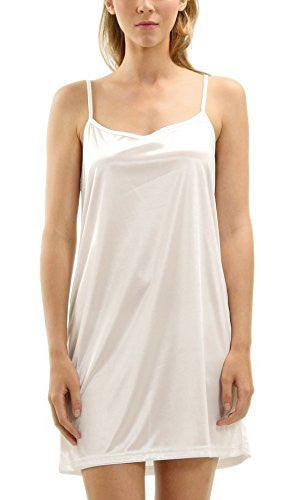 Womens Basic Satin Camisole Full Slip Shop Lev