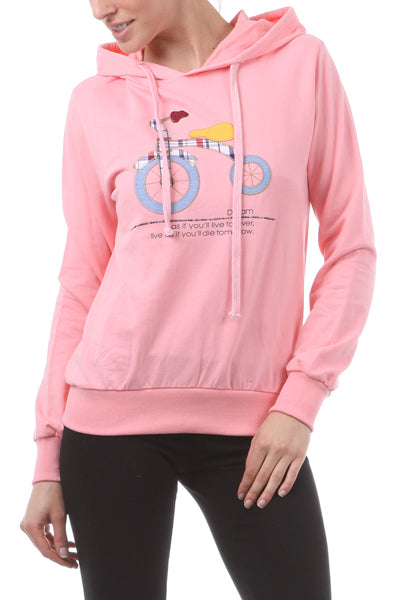 Junior Bicycle Patch Hoodie for girls